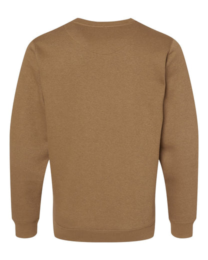 LAT Unisex Elevated Fleece Crewneck Sweatshirt 6925 #color_Coyote Brown