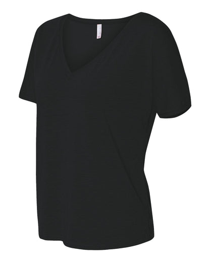 BELLA + CANVAS Women’s Slouchy V-Neck Tee 8815 #color_Black