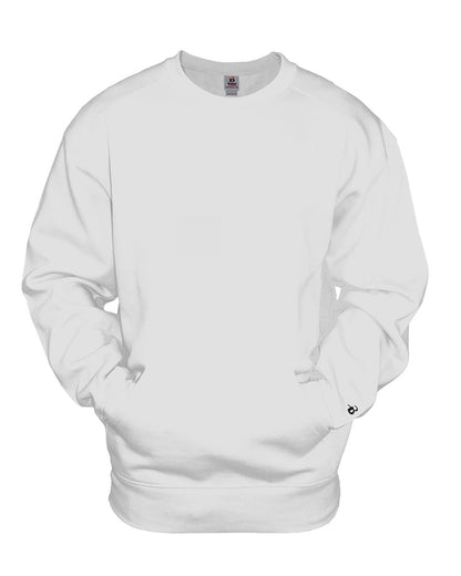 Badger Pocket Sweatshirt 1252 #color_White