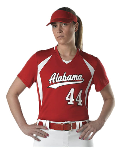 Alleson Athletic Women's Short Sleeve Fastpitch Jersey 552JW Alleson Athletic Women&#39;s Short Sleeve Fastpitch Jersey 552JW