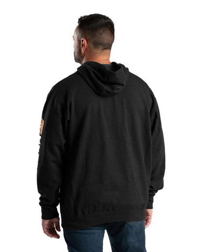 Berne Apparel Men's Signature Sleeve Hooded Sweatshirt SP401 #colormdl_Black