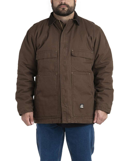 Berne Apparel Men's Highland Washed Chore Jacket CH377 #colormdl_Bark