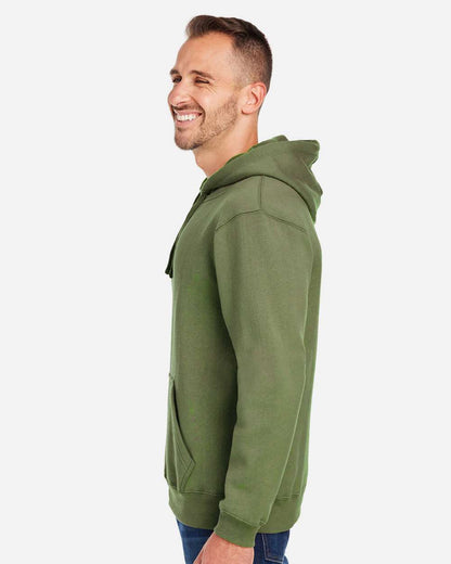 J. America Men's Premium Hooded Sweatshirt 8824 #colormdl_Military Green
