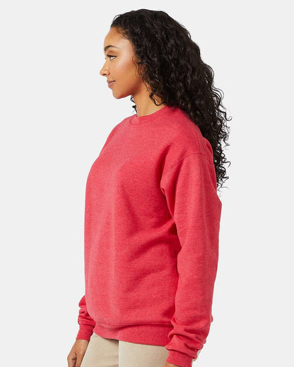 Hanes Unisex EcoSmart® Crewneck Sweatshirt P160 #colormdl_Heather Red