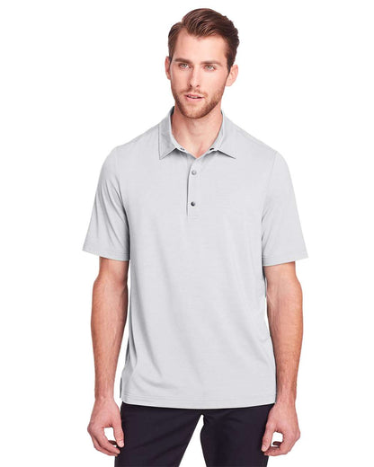 North End Men's JAQ Snap-Up Stretch Performance Polo NE100 #colormdl_Platinum