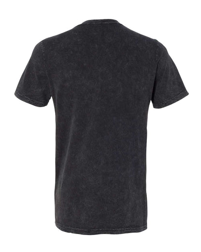 BELLA + CANVAS Textured Jersey V-Neck Tee 3655 #color_Black Mineral Wash