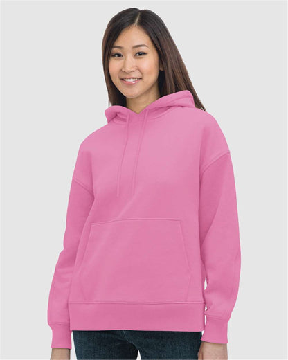 Bayside Women's USA-Made Hooded Sweatshirt 7760 #colormdl_Bubble Gum