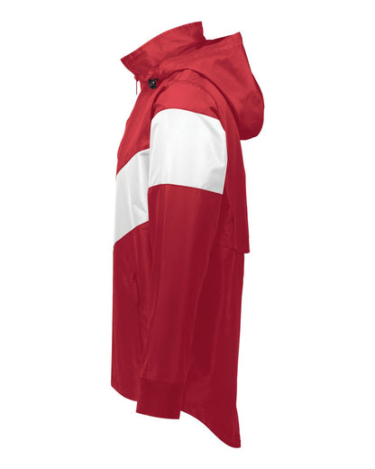 Holloway Men's Potomac Hooded Jacket 229527 #color_Scarlet/ White