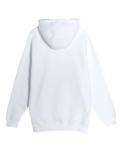 Lane Seven Unisex Heavyweight Pullover Hooded Sweatshirt LS19001 #color_White