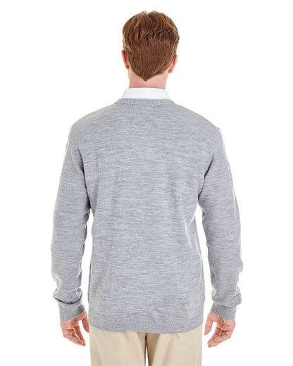 Harriton Men's Pilbloc™ V-Neck Sweater M420 #colormdl_Grey Heather
