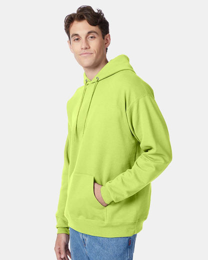 Hanes Unisex EcoSmart® Hooded Sweatshirt P170 #colormdl_Safety Green