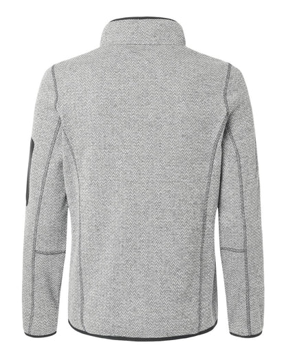 North End Women's Jasper Full-Zip Fleece Jacket NE730W #color_Grey/ White