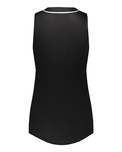 Augusta Sportswear Girls' Cutter Jersey 6914 #color_Black/ White