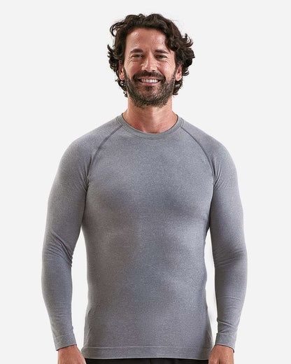 Onna Men's Unstoppable Fresh Long Sleeve Underscrub Base Layer NN270 #colormdl_Heather Grey
