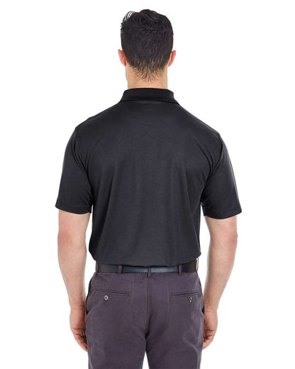 UltraClub Men's Tall Cool & Dry Mesh Piqué Polo 8210T #colormdl_Black
