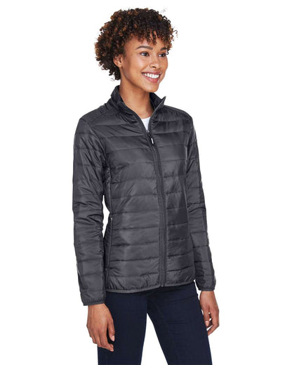 CORE365 Women's Prevail Packable Puffer Jacket CE700W #colormdl_Carbon