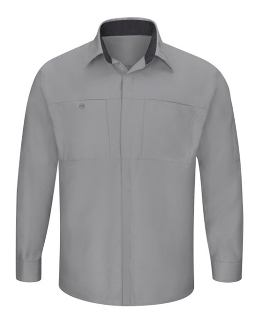 Red Kap Men's Tall Performance Plus Long Sleeve Shirt with OilBlok Technology SY32T