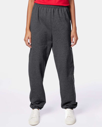 Hanes Unisex EcoSmart® Sweatpants P650 #colormdl_Charcoal Heather