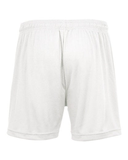 Badger Women's B-Core 5" Inseam Shorts 4116 #color_White