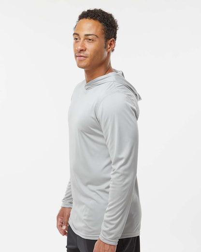 Holloway Men's Momentum Hooded Long Sleeve T-Shirt 222830 #colormdl_Silver