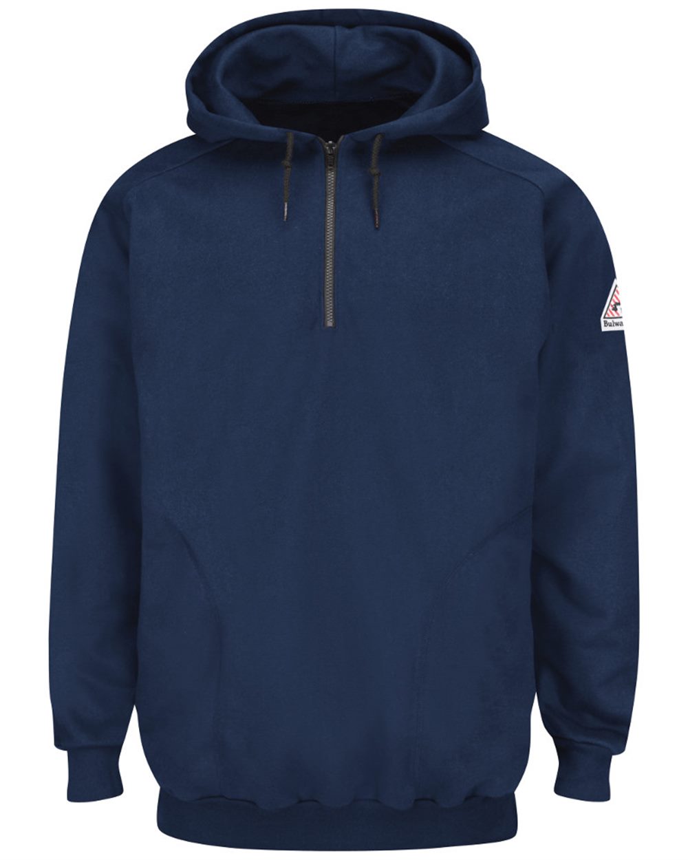 Bulwark Pullover Hooded Fleece Sweatshirt Quarter-Zip SEH8