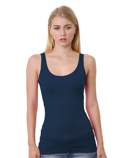 Bayside Women's USA-Made Tank Top 3410 #color_Navy