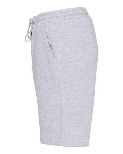 Independent Trading Co. Men's Midweight Fleece Shorts IND20SRT #color_Grey Heather