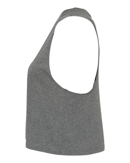 BELLA + CANVAS Women's Racerback Crop Tank 6682 #color_Deep Heather