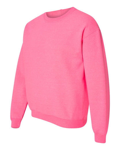 Gildan Unisex Heavy Blend™ Crewneck Sweatshirt 18000 #color_Safety Pink
