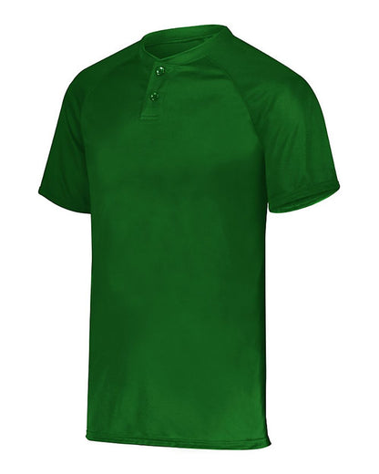 Augusta Sportswear Attain Two-Button Jersey 1565 #color_Dark Green