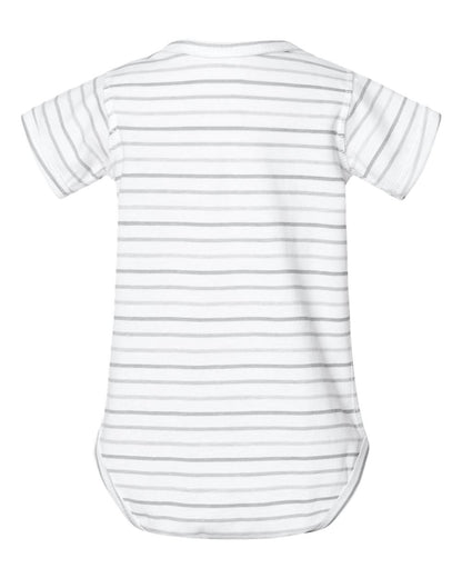 Rabbit Skins Infant Fine Jersey Bodysuit 4424 #color_Shadow Stripe