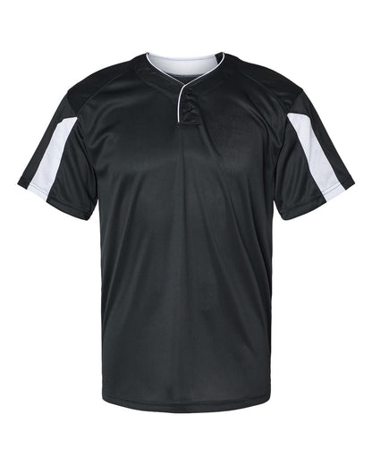 Alleson Athletic Striker Placket 7976 #color_Black/ White