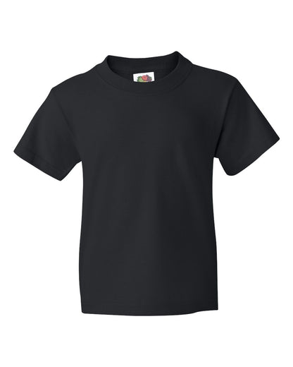 Fruit of the Loom HD Cotton Youth Short Sleeve T-Shirt 3930BR #color_Black