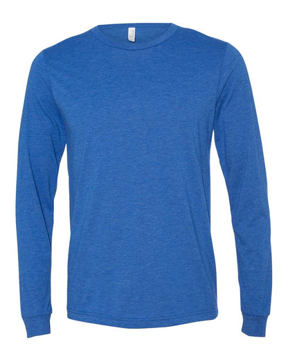 BELLA + CANVAS Triblend Long Sleeve Tee 3513 #color_True Royal Triblend