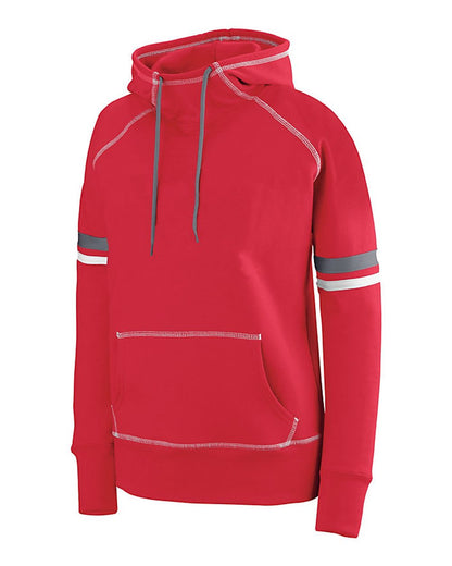 Augusta Sportswear Women's Spry Hoodie 5440 #color_Red/ White/ Graphite