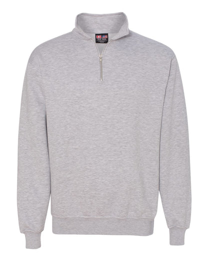 Bayside USA-Made Quarter-Zip Pullover Sweatshirt 920 #color_Dark Ash