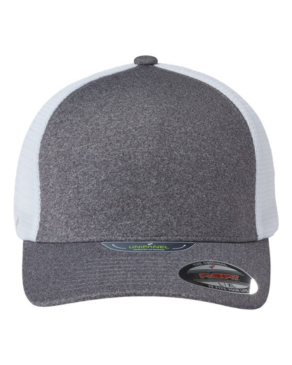 Flexfit Unipanel™ Trucker Cap 5511UP #color_Melange Heather/ White