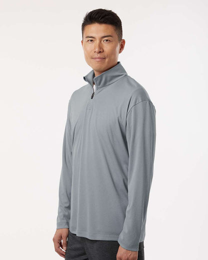 AllPro Men's Pro-Lock Performance Quarter-Zip Pullover 41870 #colormdl_Heather Steel