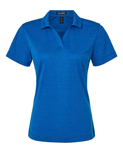AllPro Women's Pro-Lock Performance Mélange Polo 4HM00L #color_Royal Melange