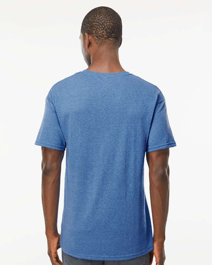 M&O Men's Gold Soft Touch T-Shirt 4800 #colormdl_Heather Royal