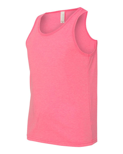 BELLA + CANVAS Youth Jersey Tank 3480Y #color_Neon Pink