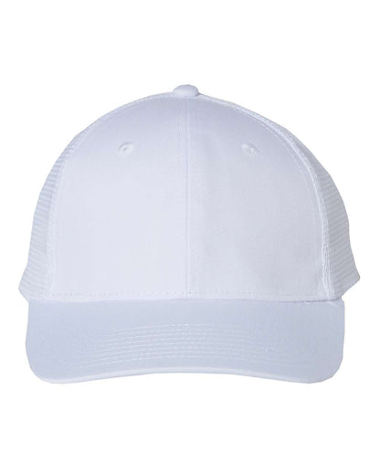 Valucap Mesh-Back Twill Trucker Cap VC400 #color_White