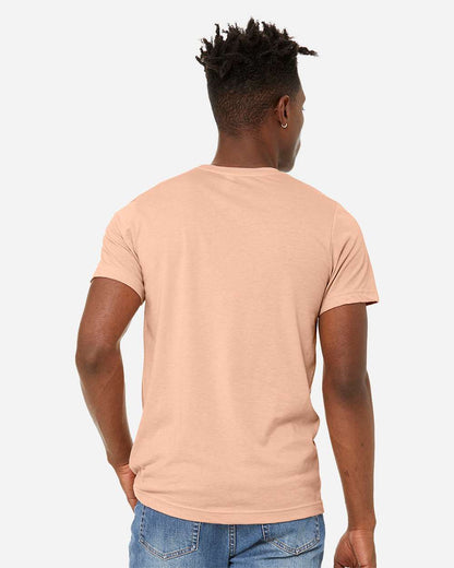 BELLA + CANVAS Unisex Sueded Tee 3301 #colormdl_Heather Peach