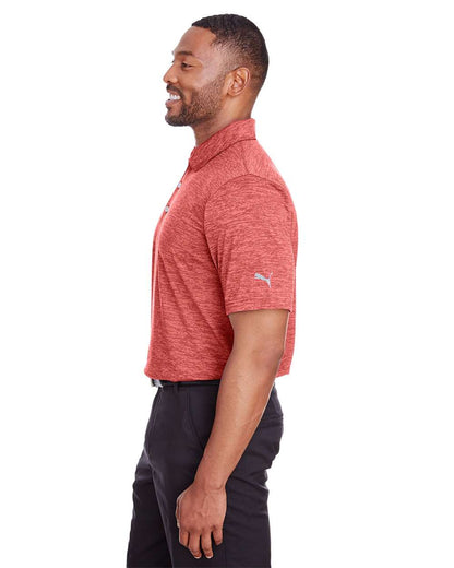 Puma Golf Men's Icon Heather Polo 596801 #colormdl_High Risk Red