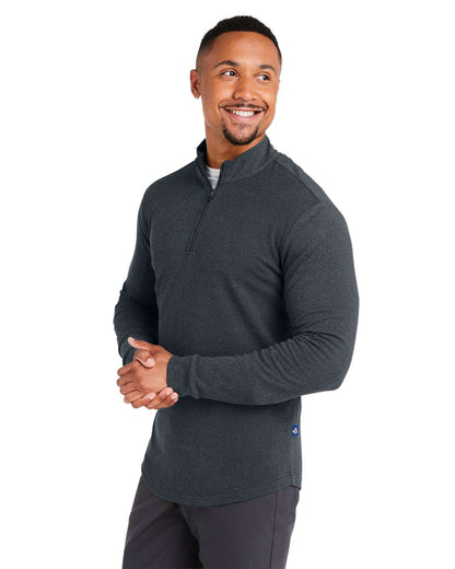 Swannies Men's Emery Quarter-Zip Pullover SWE500 #colormdl_Black Heather