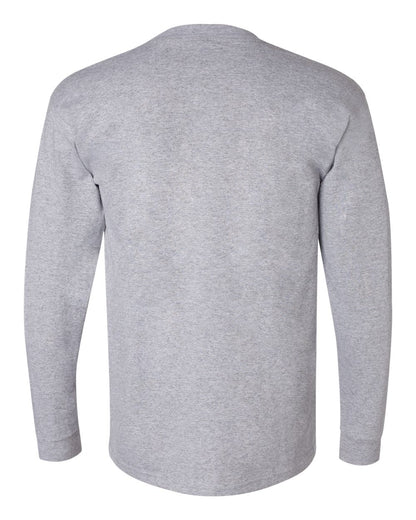 Bayside Union-Made Long Sleeve Pocket T-Shirt 3055 #color_Dark Ash