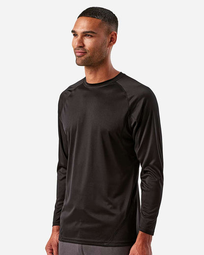 TriDri Unisex Panelled Long Sleeve Tech T-Shirt TD050 #colormdl_Black