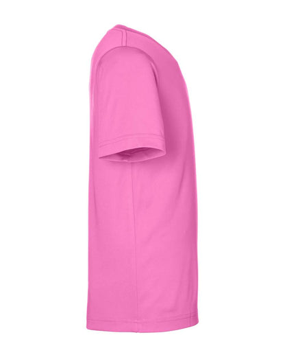 CORE365 Youth Capital Performance T-Shirt CE10Y #color_Charity Pink