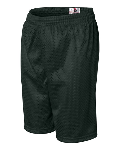 Badger Youth Pro Mesh 6" Shorts 2207 #color_Forest