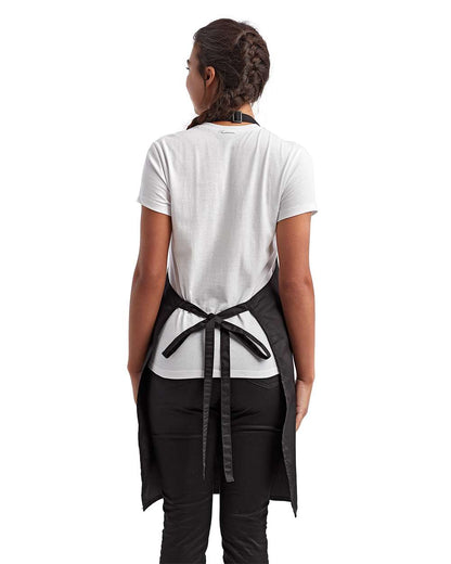 Artisan Collection by Reprime Recycled Pocket Bib Apron RP154 #colormdl_Black